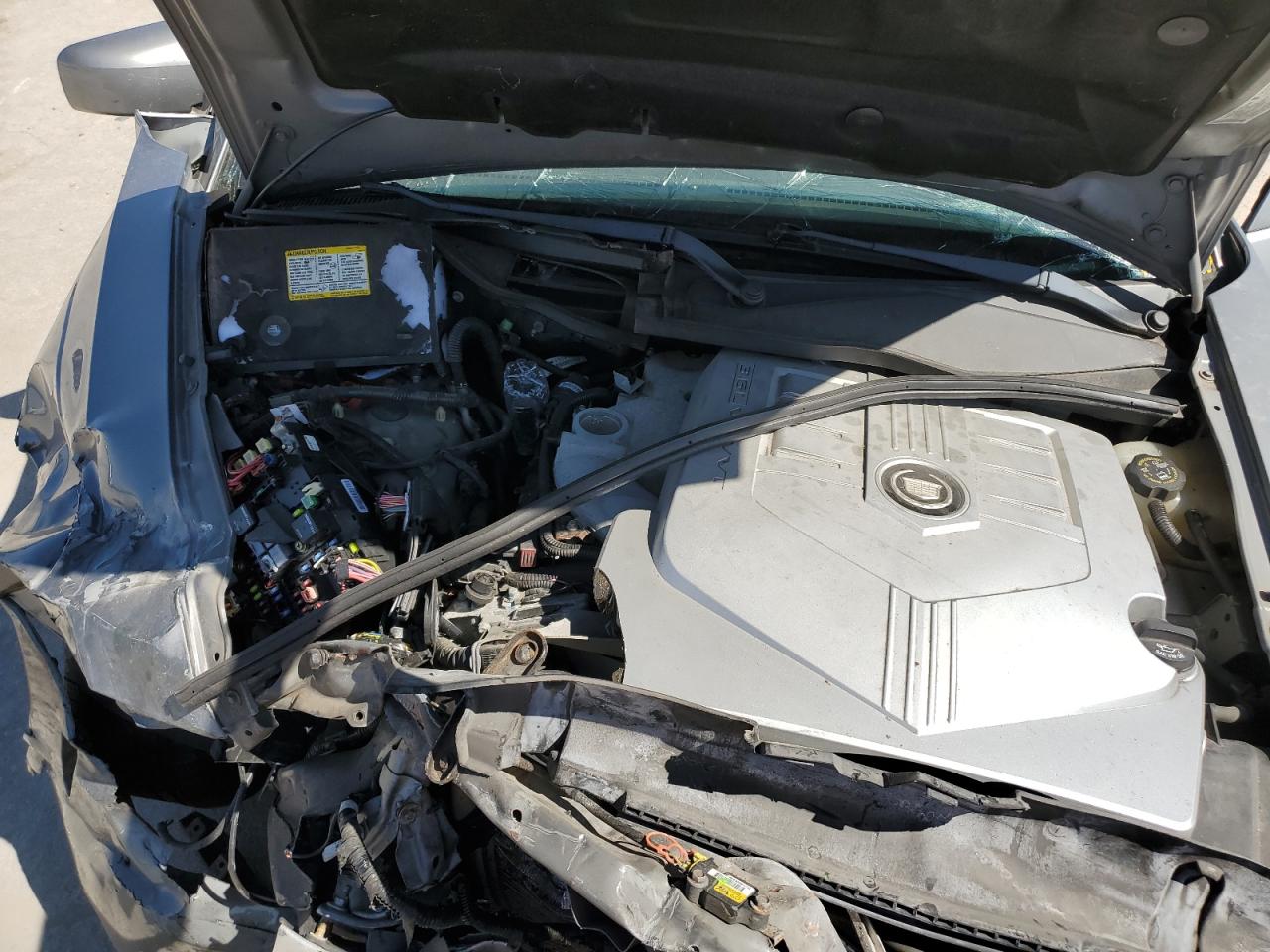 2005 Cadillac CTS VIN 1G6DP567150209692 Copart auction photo, front end / side damage thumbnail 11
