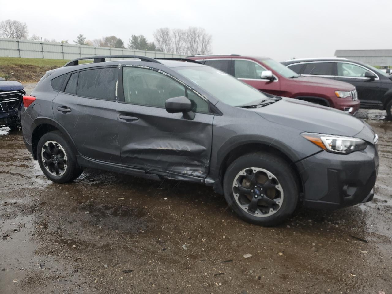 2021 Subaru XV VIN JF2GTAEC2MH396925 Copart auction photo, side / front end damage thumbnail 4
