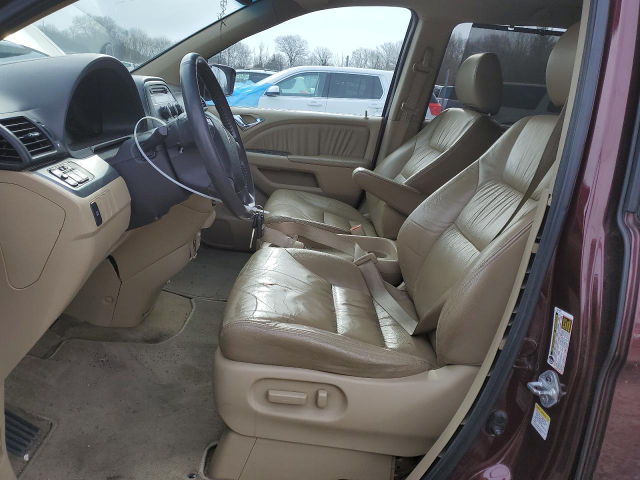 2008 Honda Odyssey VIN 5FNRL386X8B409774 Copart auction photo, rear end / side damage thumbnail 7