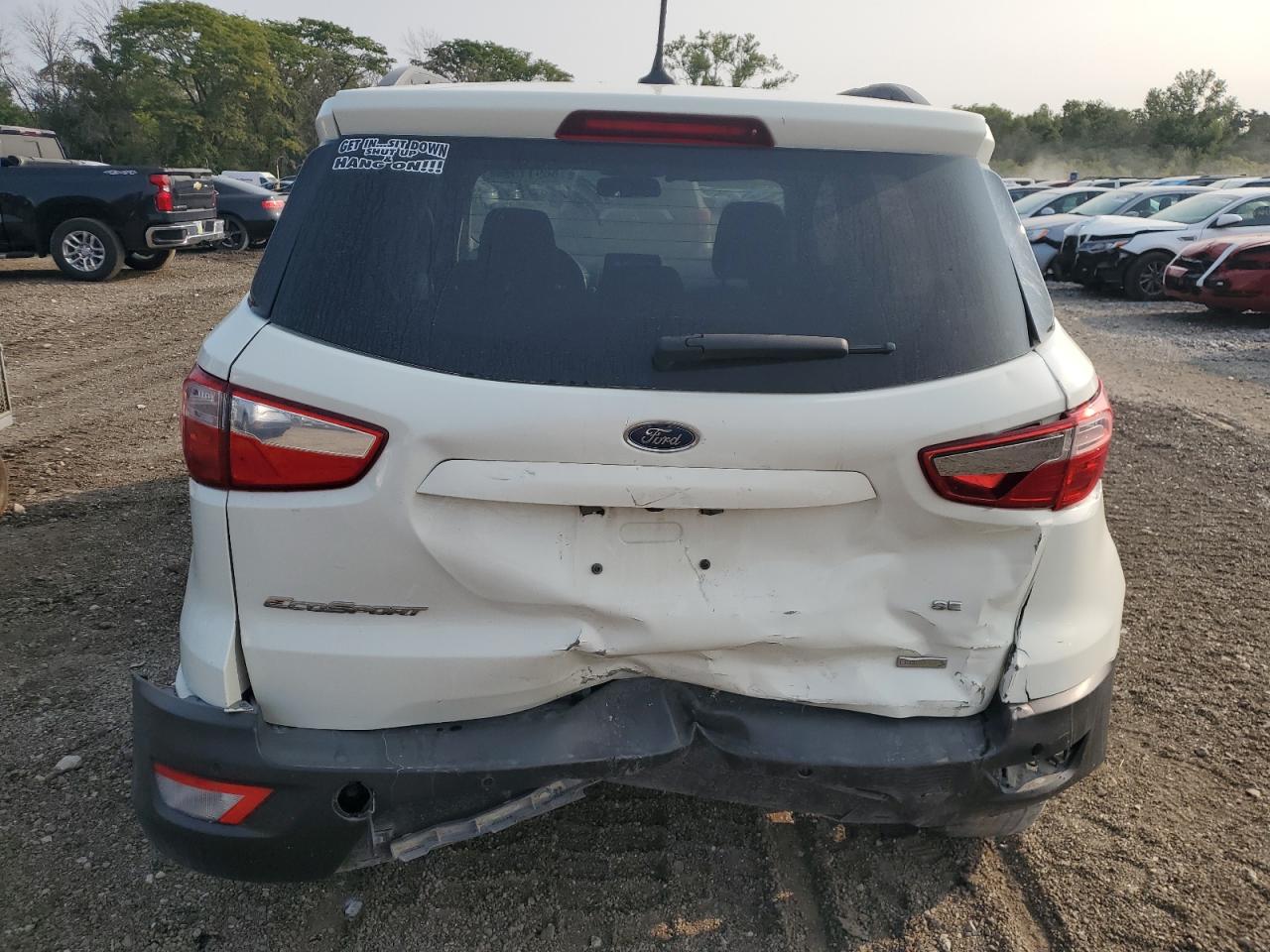 2019 Ford EcoSport VIN MAJ3S2GE5KC307286 Copart auction photo, rear end / side damage thumbnail 6