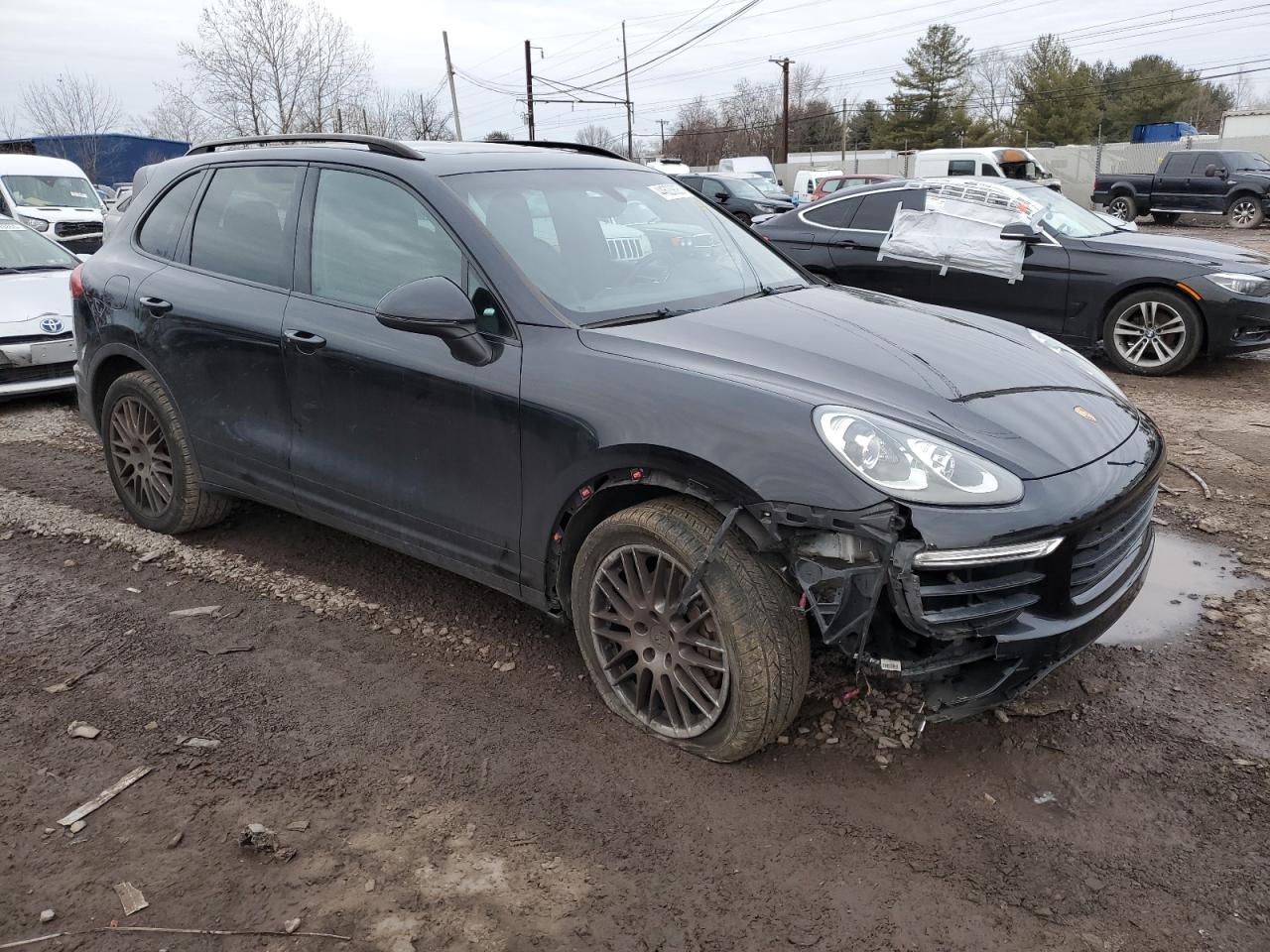 2018 Porsche Cayenne VIN WP1AB2A23JLA60752 Copart auction photo, front end / rear end damage thumbnail 4