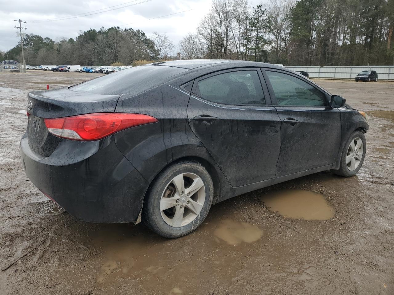 2013 Hyundai Elantra VIN KMHDH4AE8DU604188 Copart auction photo, side damage thumbnail 3