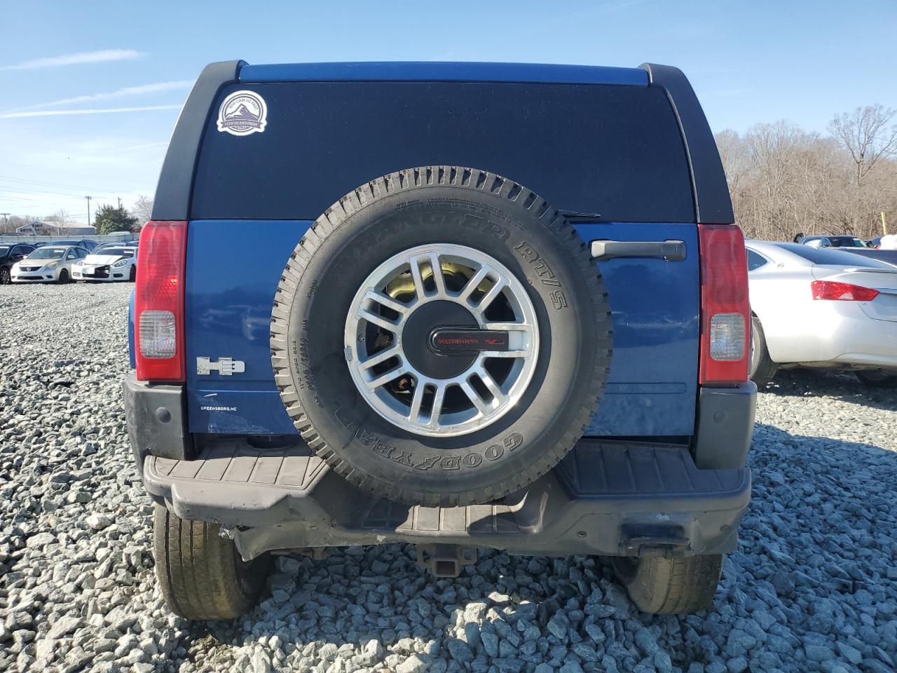 2006 Hummer H3 VIN 5GTDN136268194509 Copart auction photo, rear end / front end damage thumbnail 6