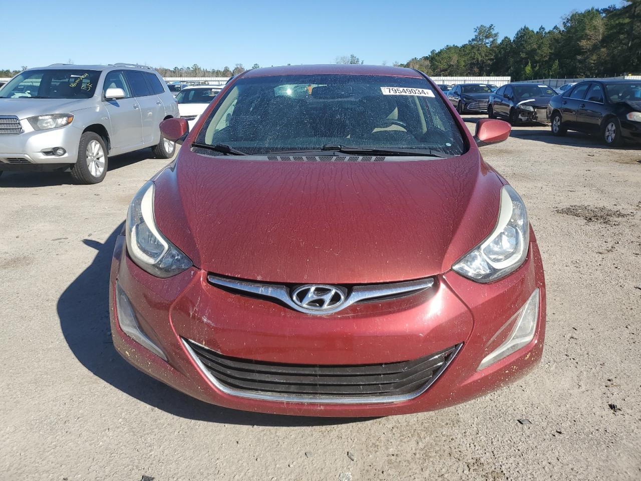 2016 Hyundai Elantra VIN 5NPDH4AE4GH721155 Copart auction photo, rear end damage thumbnail 5