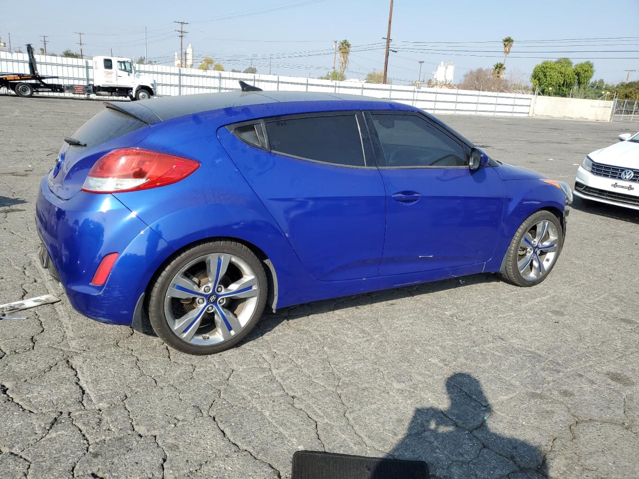 2012 Hyundai Veloster VIN KMHTC6AD5CU043931 Copart auction photo, front end damage thumbnail 3