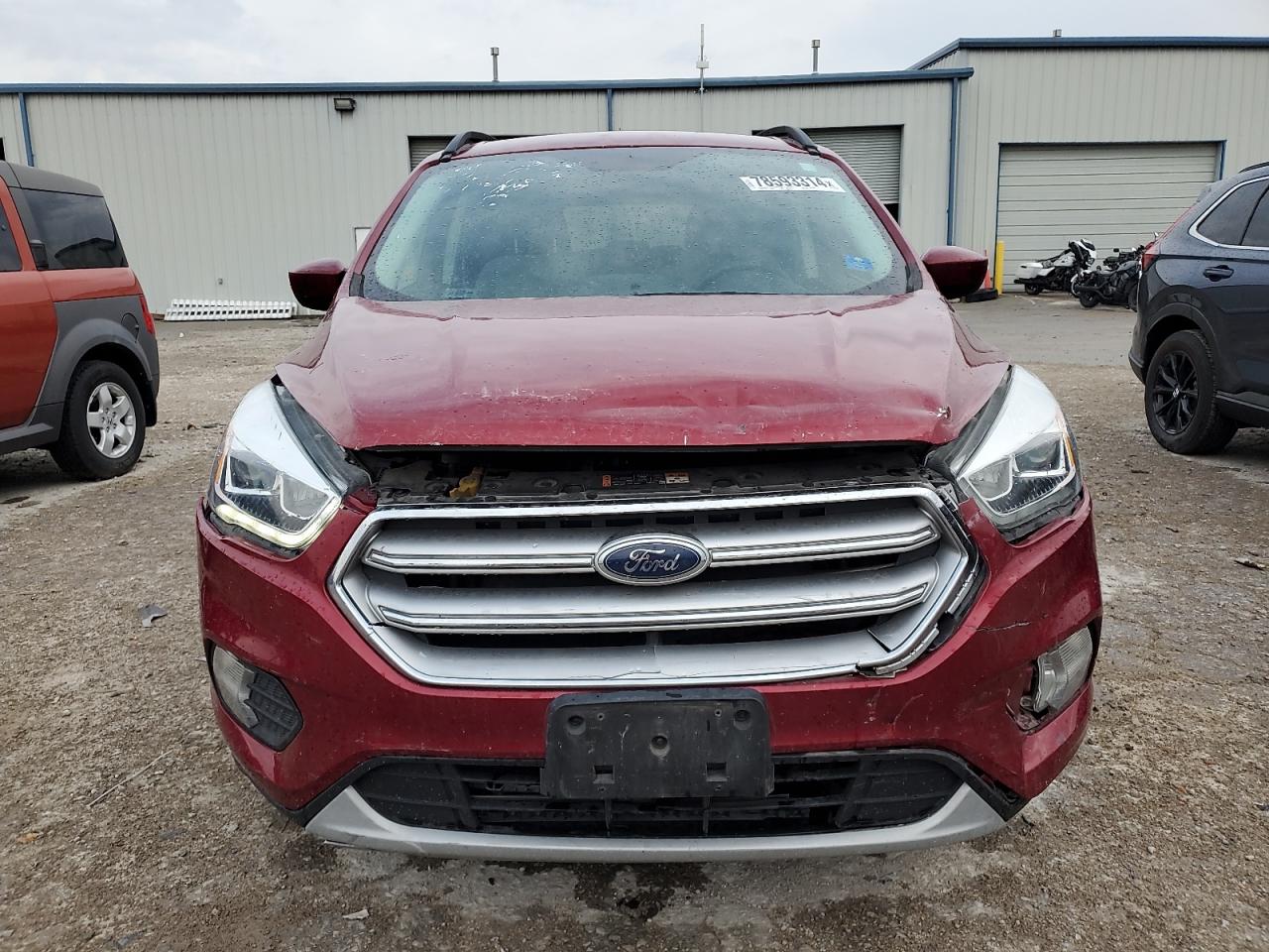 2017 Ford Escape VIN 1FMCU9GD7HUB80172 Copart auction photo, front end damage thumbnail 5