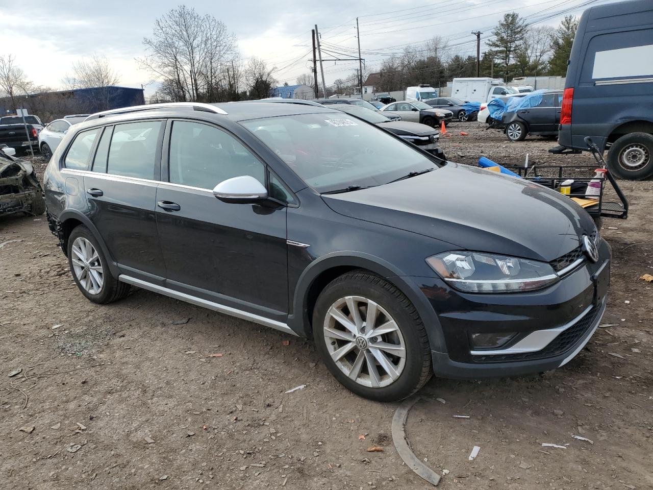 2019 Volkswagen Golf VIN 3VWM17AU7KM519679 Copart auction photo, rear end / side damage thumbnail 4