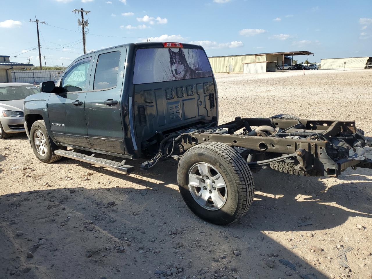 2018 Chevrolet Silverado VIN 1GCVKREC6JZ214348 Copart auction photo, rear end / minor dent/scratches damage thumbnail 2