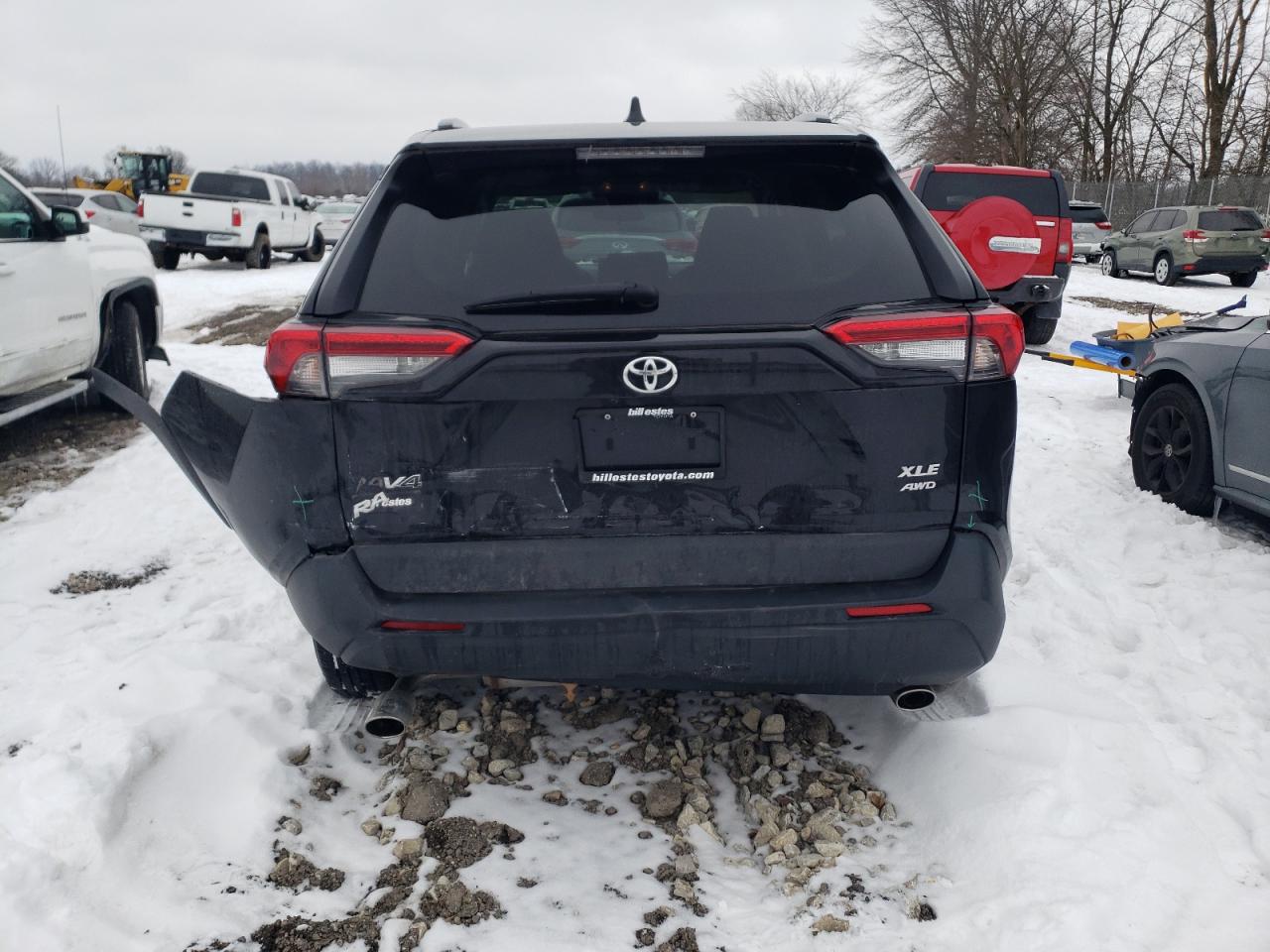 2021 Toyota RAV 4 VIN 2T3P1RFV9MC233218 Copart auction photo, front end / rear end damage thumbnail 6