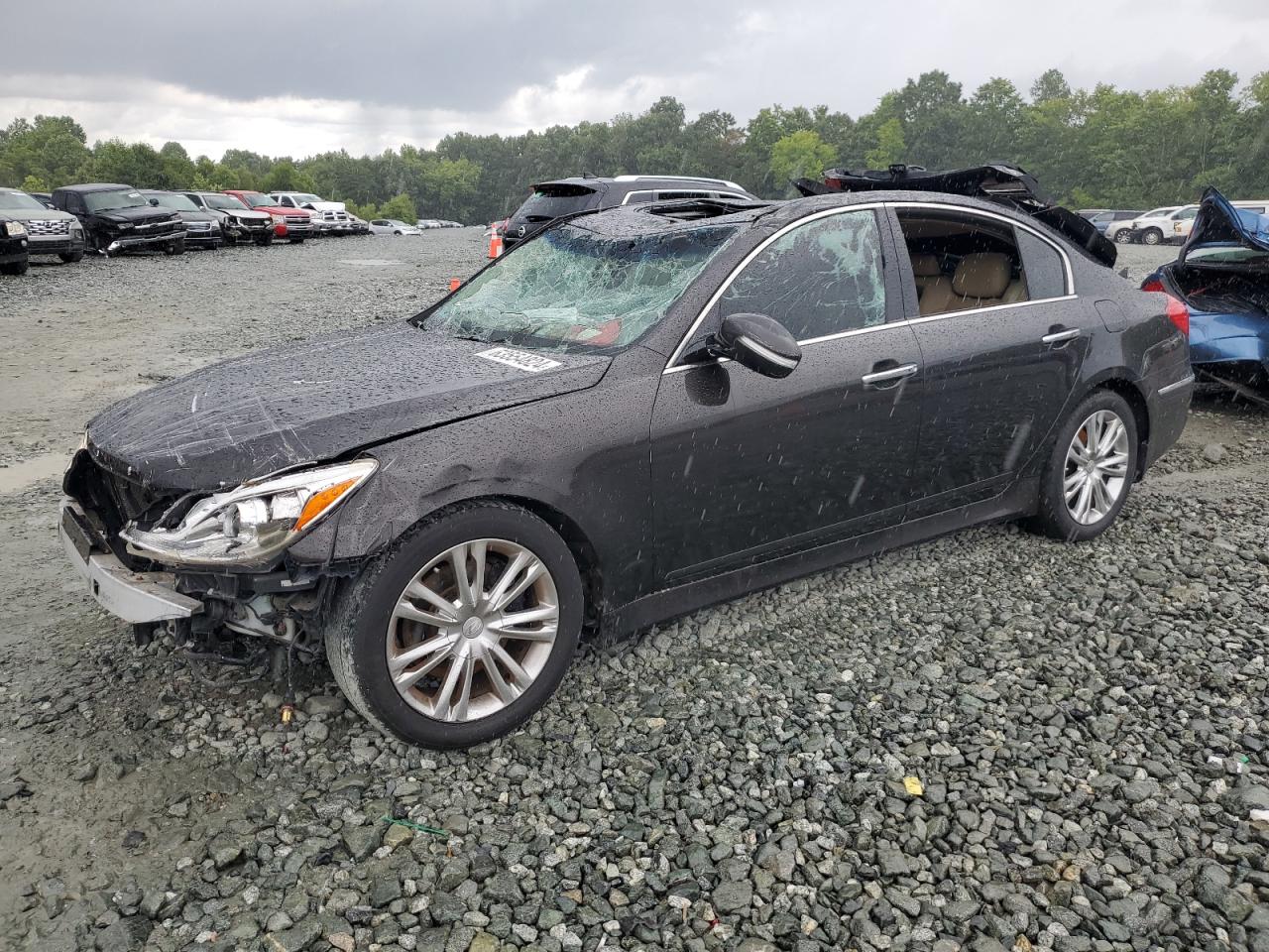2013 Hyundai Genesis VIN KMHGC4DDXDU256473