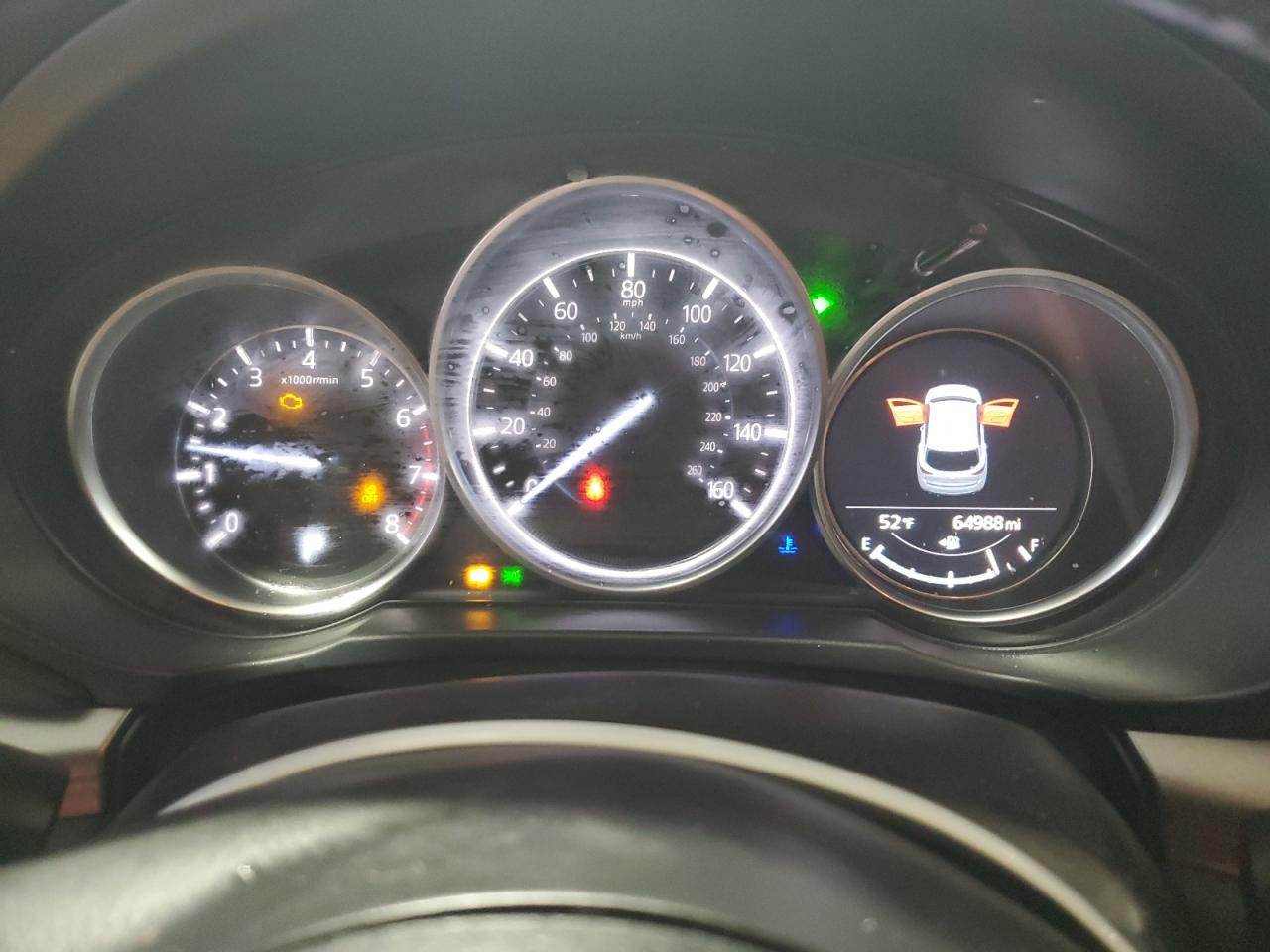 2019 Mazda CX-5 VIN JM3KFACM6K1608461 Copart auction photo, front end / side damage thumbnail 9