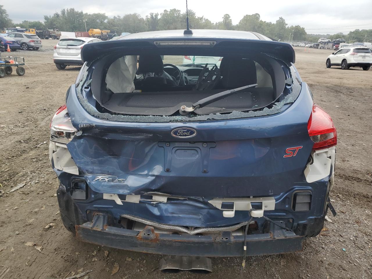 2018 Ford Focus VIN 1FADP3L96JL332393 Copart auction photo, rear end damage thumbnail 6