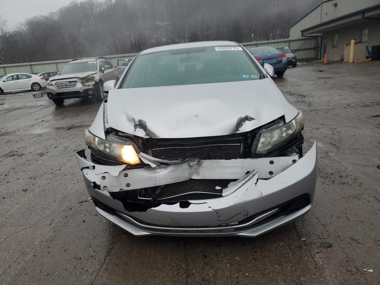 2013 Honda Civic VIN 19XFB2F55DE242671 Copart auction photo, front end damage thumbnail 5