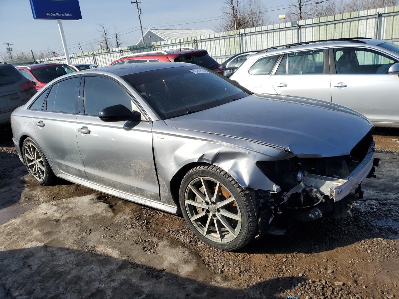 2018 Audi A6 VIN WAUF8AFC4JN095559 Copart auction photo, front end / minor dent/scratches damage thumbnail 4
