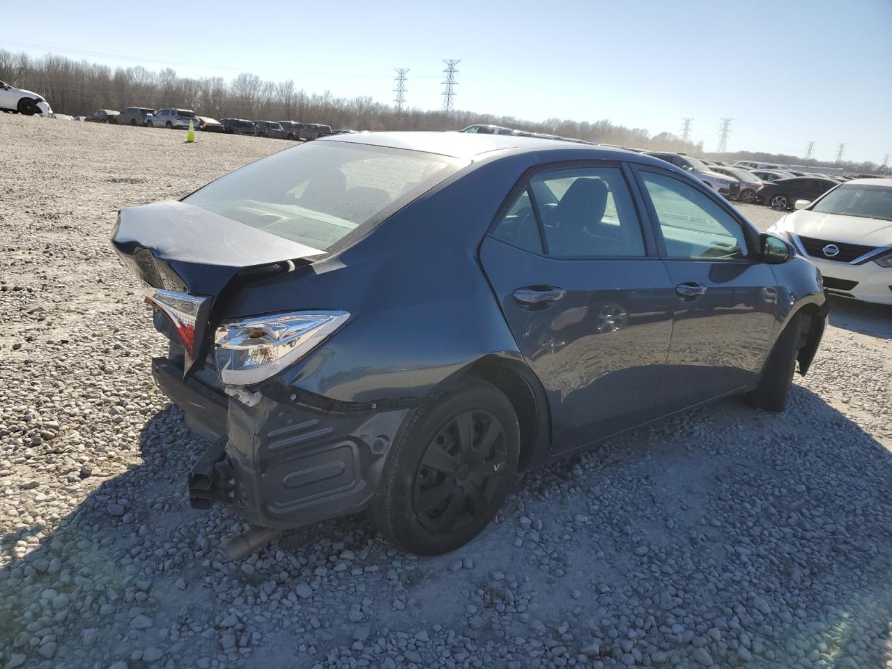 2019 Toyota Corolla VIN 2T1BURHE5KC226853 Copart auction photo, rear end damage thumbnail 3