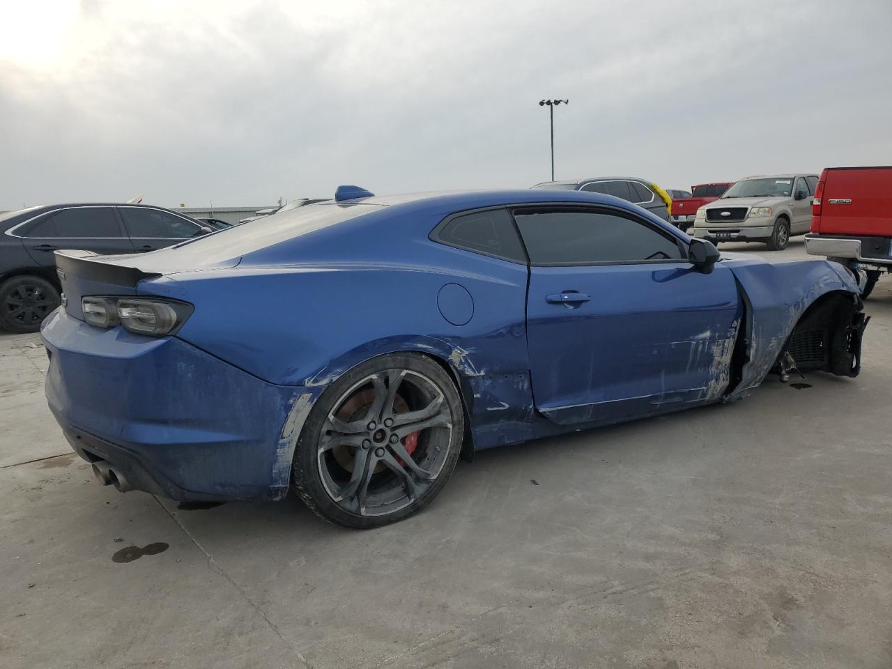 2021 Chevrolet Camaro VIN 1G1FH1R72M0134385 Copart auction photo, front end / hail damage thumbnail 3