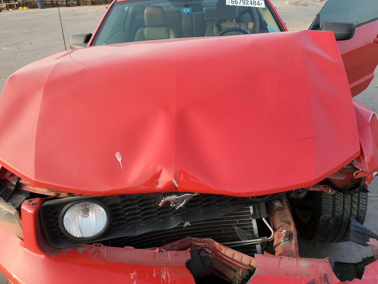 2006 Ford Mustang VIN 1ZVHT82H565168186 Copart auction photo, front end damage thumbnail 13
