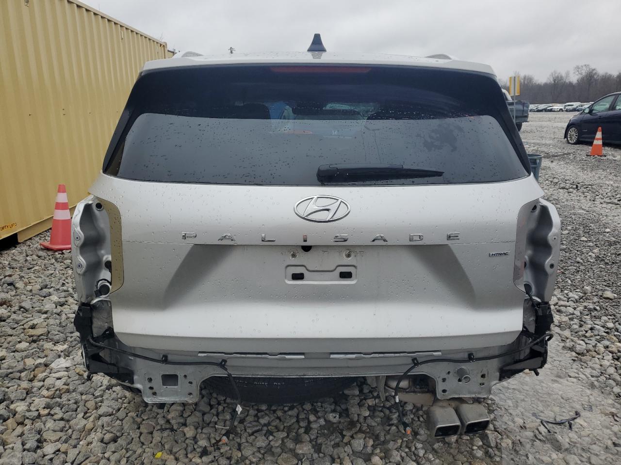 2024 Hyundai Palisade VIN KM8R4DGE4RU697548 Copart auction photo, front end / rear end damage thumbnail 6