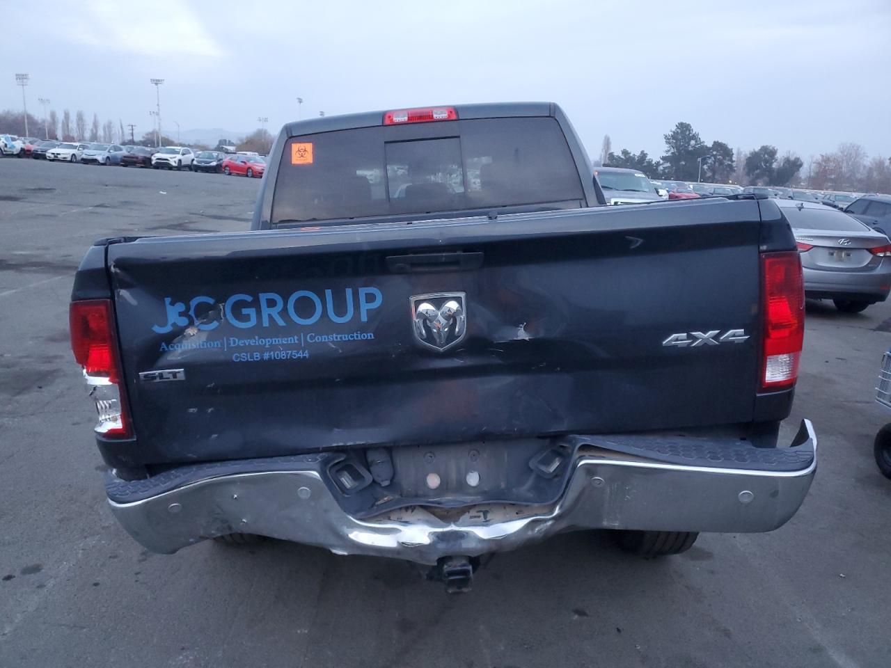 2020 RAM 1500 VIN 3C6RR7LT1LG181869 Copart auction photo, biohazard/chemical / all over damage thumbnail 6