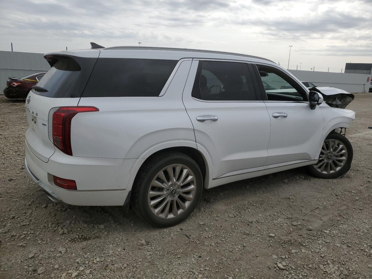 2020 Hyundai Palisade VIN KM8R5DHE5LU058128 Copart auction photo, front end / undercarriage damage thumbnail 3