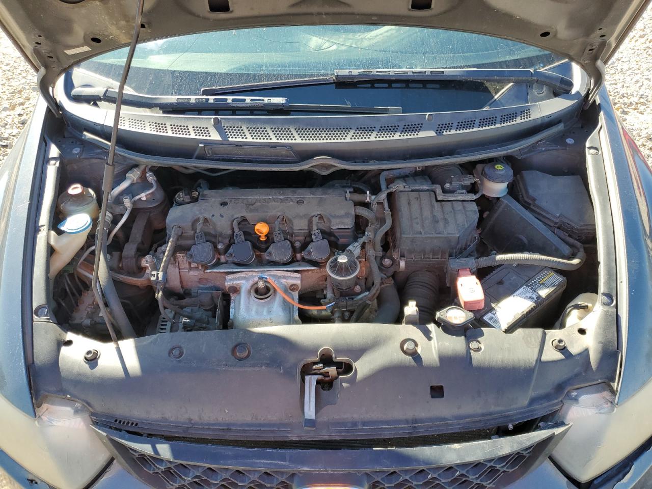 2010 Honda Civic VIN 2HGFG1B81AH521919 Copart auction photo, top/roof damage thumbnail 13