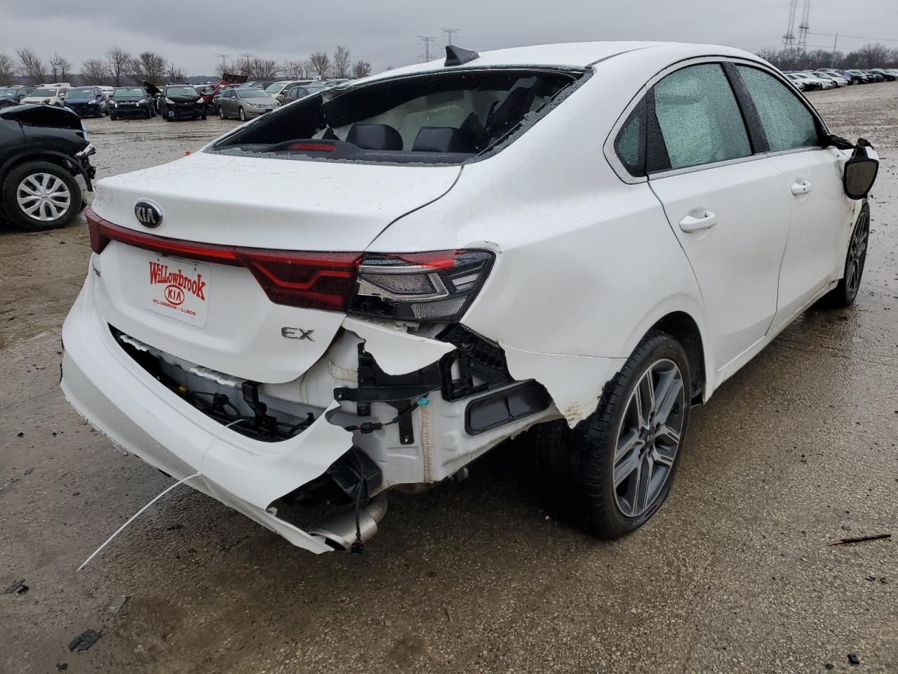 2019 KIA Forte VIN 3KPF54AD4KE105459 Copart auction photo, rollover damage thumbnail 3