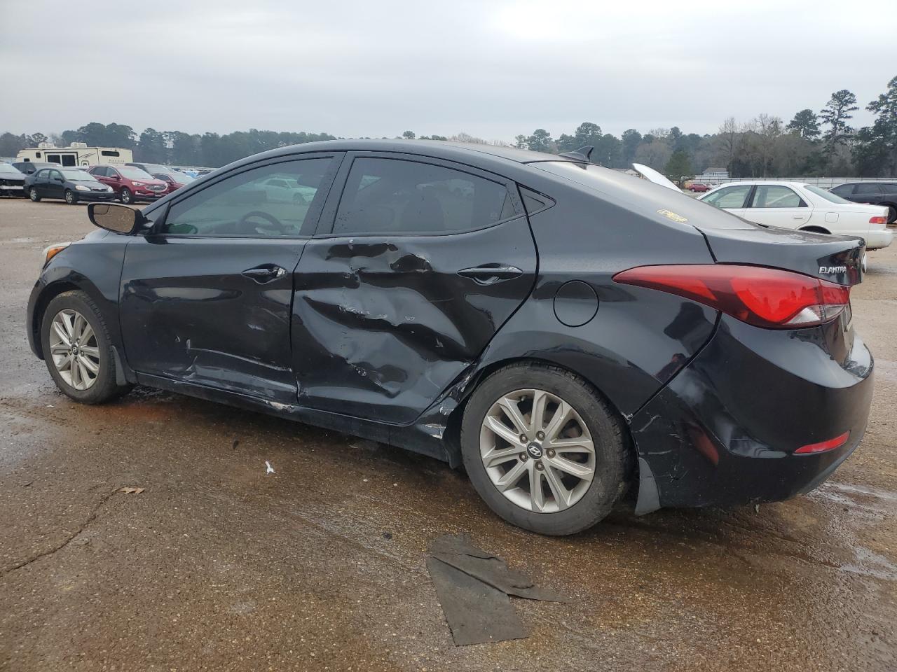 2015 Hyundai Elantra VIN 5NPDH4AE7FH591919 Copart auction photo, side / all over damage thumbnail 2
