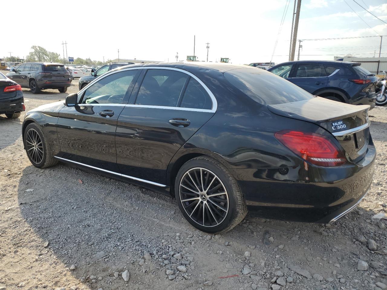 2019 Mercedes-Benz C-klasse VIN 55SWF8DB4KU288627 Copart auction photo, hail / minor dent/scratches damage thumbnail 2