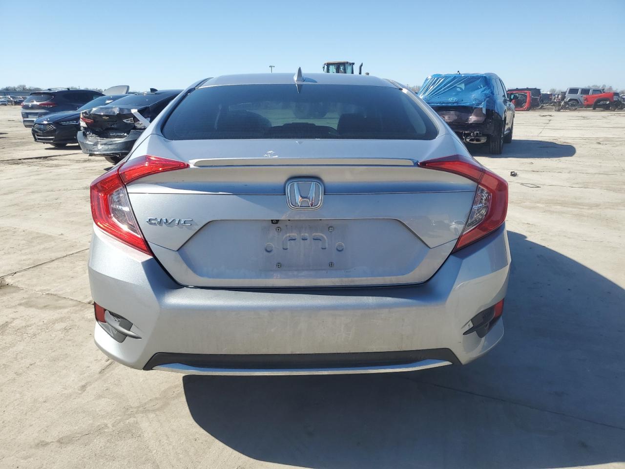 2019 Honda Civic VIN 19XFC1F76KE201682 Copart auction photo, front end / side damage thumbnail 6