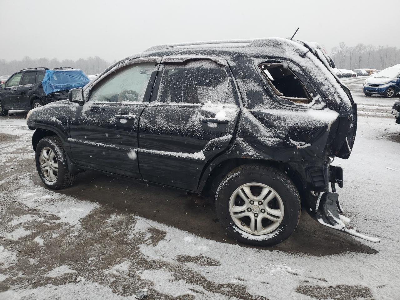 2008 KIA Sportage VIN KNDJE723587539237 Copart auction photo, all over / front end damage thumbnail 2