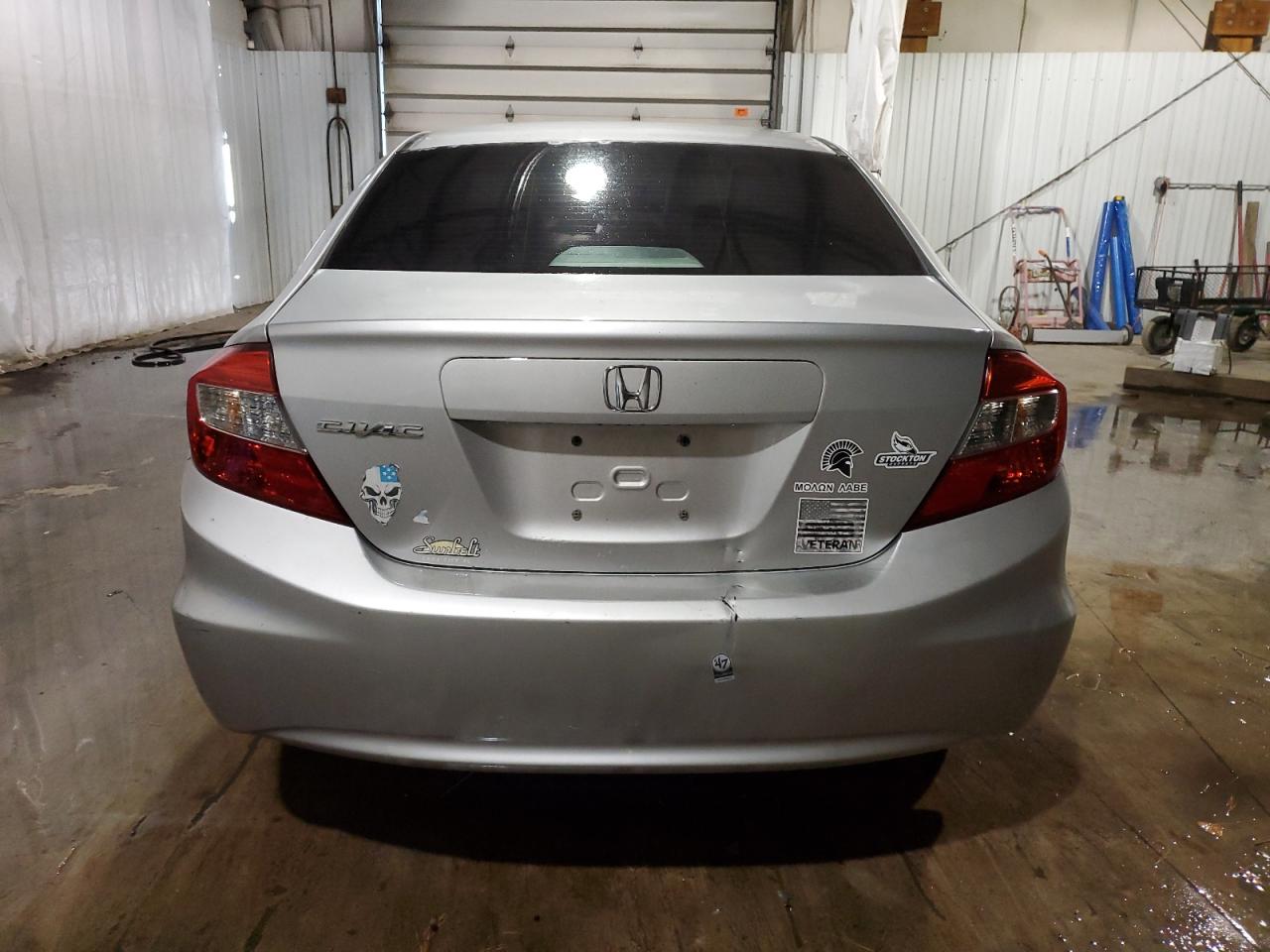 2012 Honda Civic VIN 19XFB2F52CE042667 Copart auction photo, front end / vandalism damage thumbnail 6