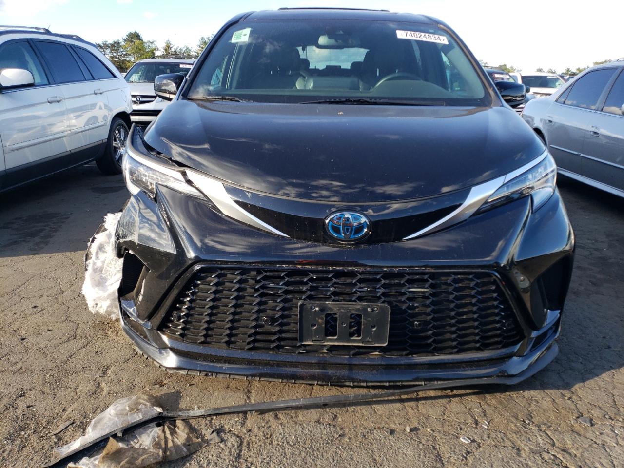 2021 Toyota Sienna VIN 5TDXSKFC0MS008298 Copart auction photo, front end / undercarriage damage thumbnail 5