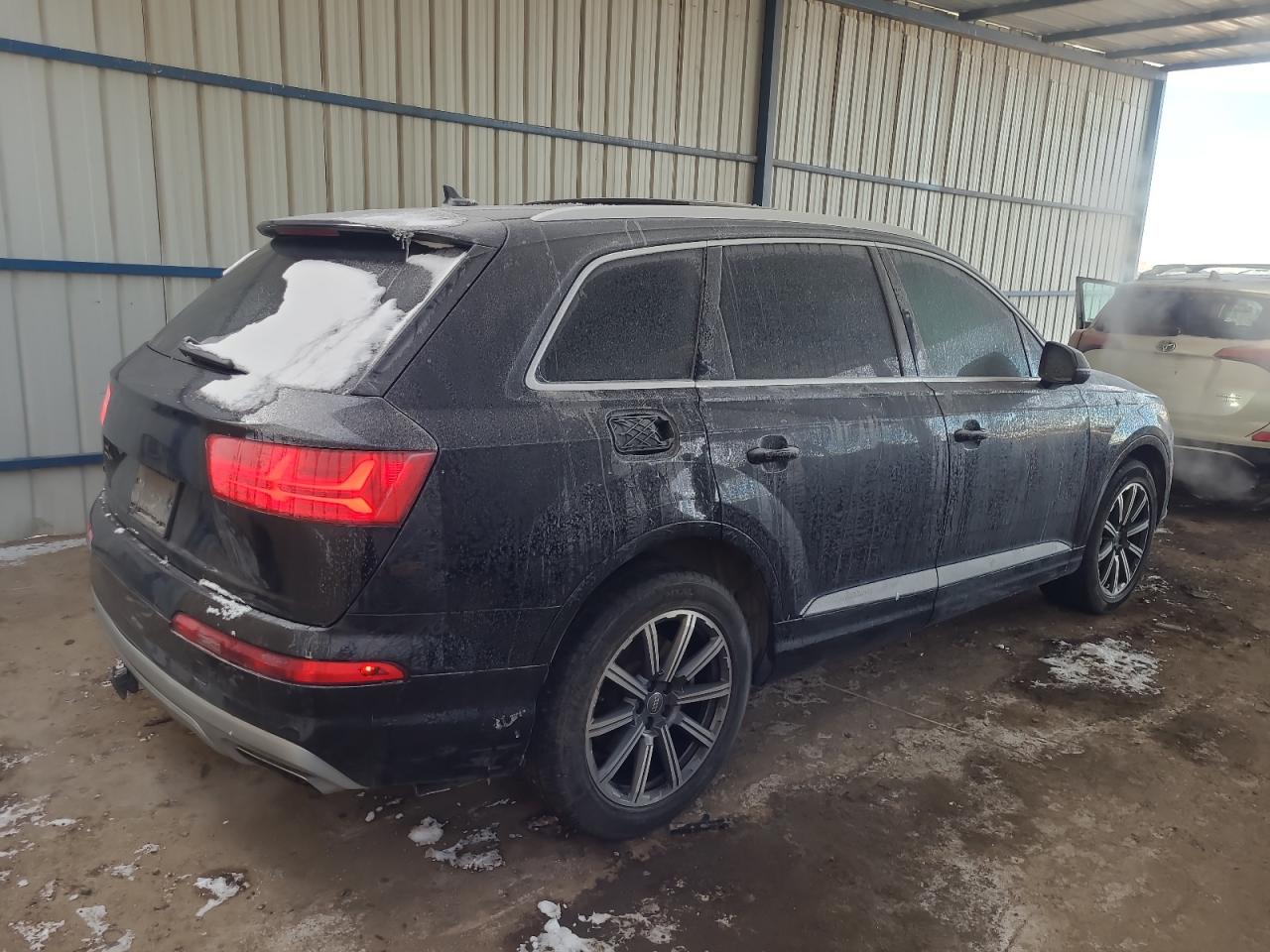 2019 Audi Q7 VIN WA1LAAF72KD013696 Copart auction photo, top/roof / side damage thumbnail 3