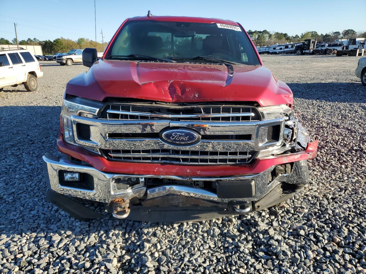 2020 Ford F-150 VIN 1FTEW1E44LFB98265 Copart auction photo, front end / side damage thumbnail 5