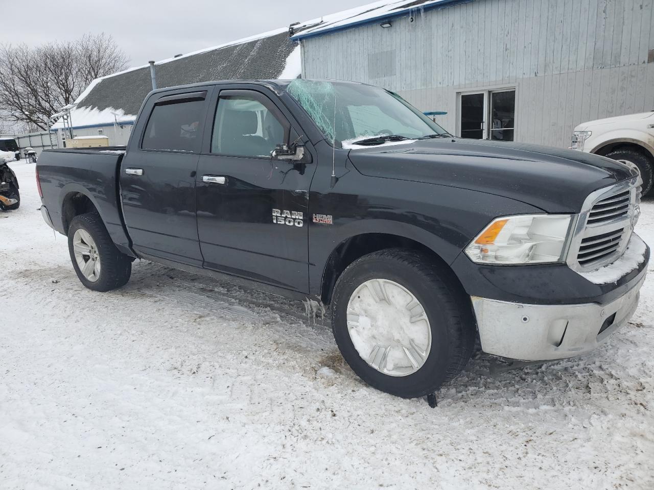 2014 RAM 1500 VIN 1C6RR7LT9ES472146 Copart auction photo, side / top/roof damage thumbnail 4