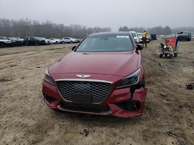 2018 Genesis G80 VIN KMHGN4JBXJU228035 Copart auction photo, front end / minor dent/scratches damage thumbnail 11