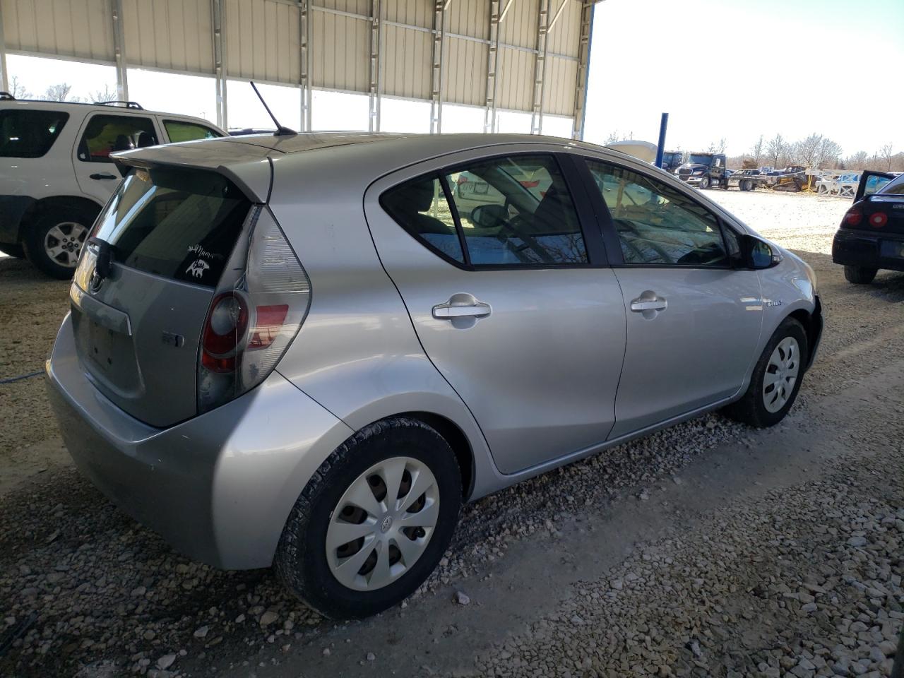 2013 Toyota Prius VIN JTDKDTB3XD1536721 Copart auction photo, front end / mechanical damage thumbnail 3