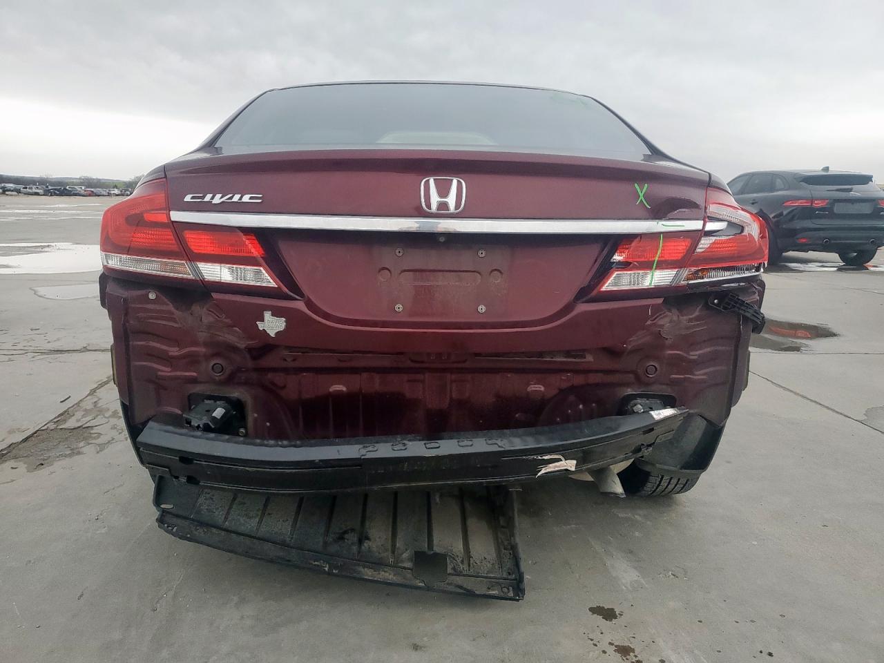 2015 Honda Civic VIN 19XFB2F53FE064293 Copart auction photo, rear end / minor dent/scratches damage thumbnail 6