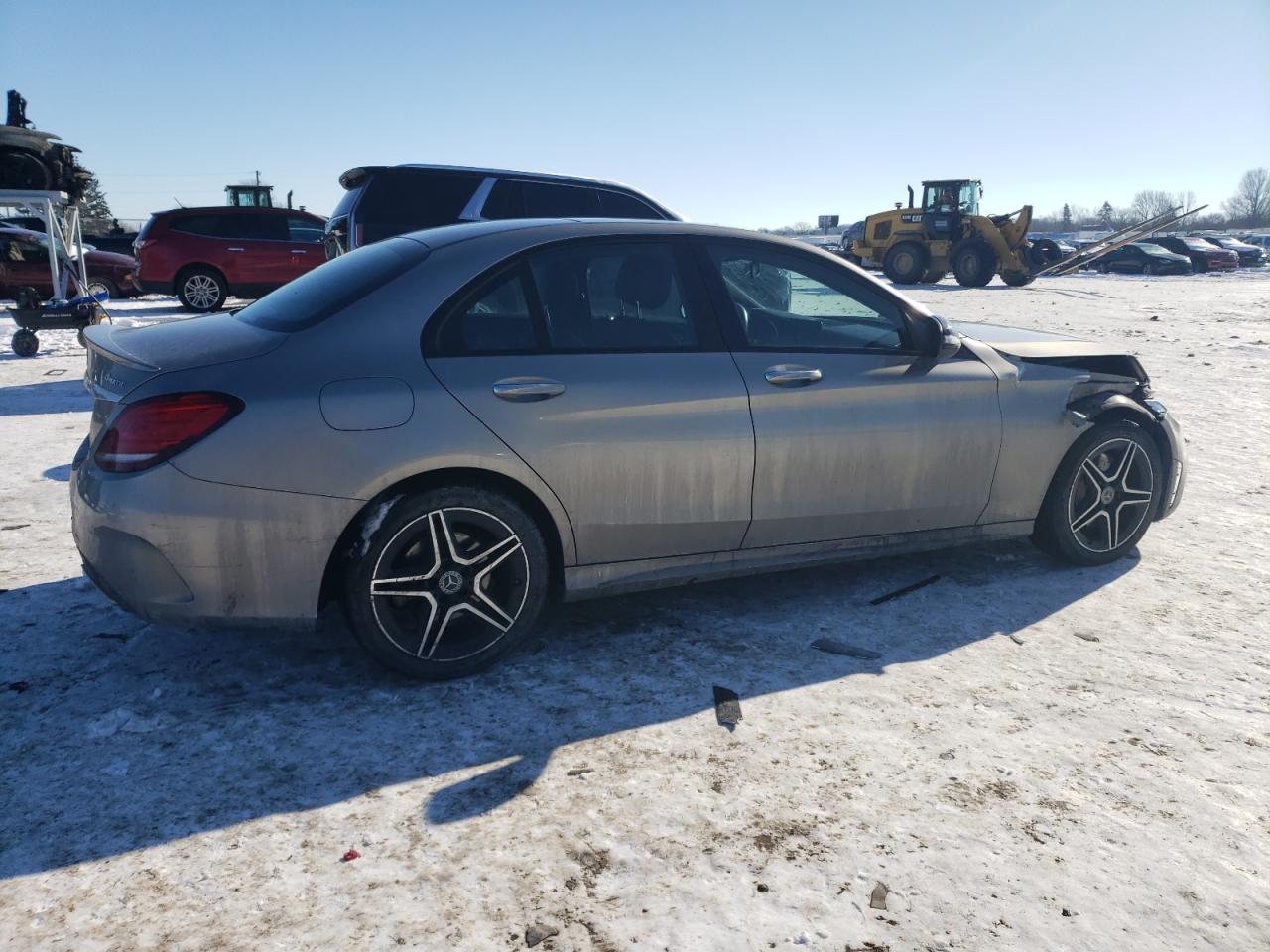 2020 Mercedes-Benz C-klasse VIN W1KWF8EB0LR569972 Copart auction photo, front end / side damage thumbnail 3
