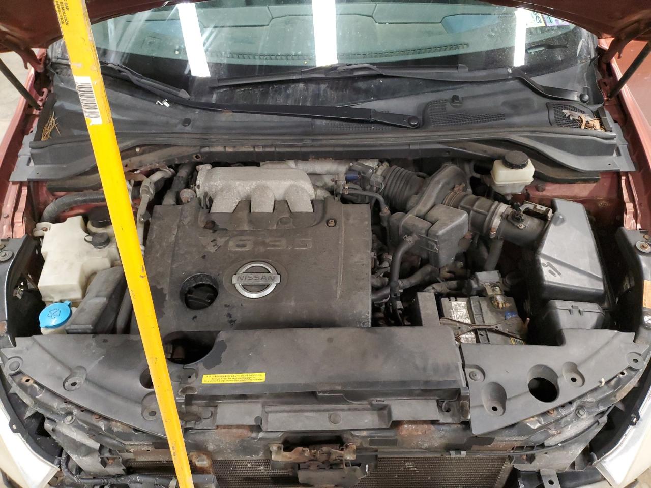 2005 Nissan Murano VIN JN8AZ08W95W432887 Copart auction photo, front end / side damage thumbnail 13