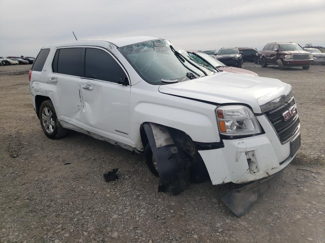 2014 GMC Terrain VIN 2GKALMEK8E6338701 Copart auction photo, all over damage thumbnail 4