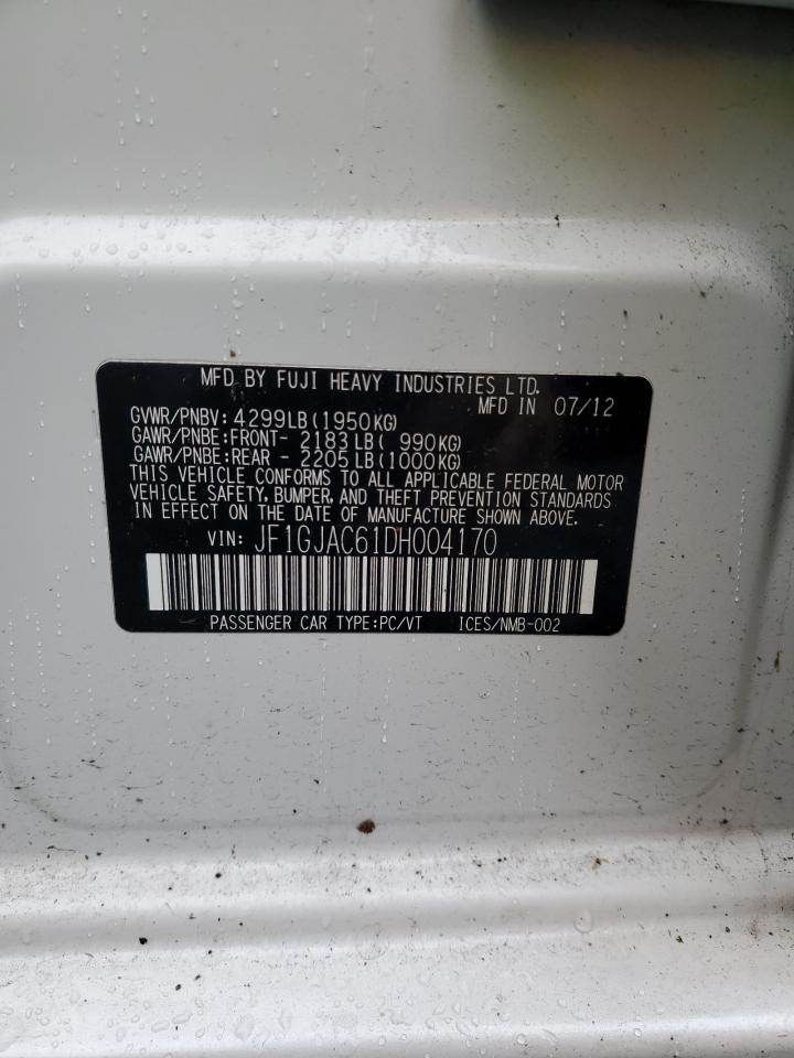 2013 Subaru Impreza VIN JF1GJAC61DH004170 Copart auction photo, front end damage thumbnail 13