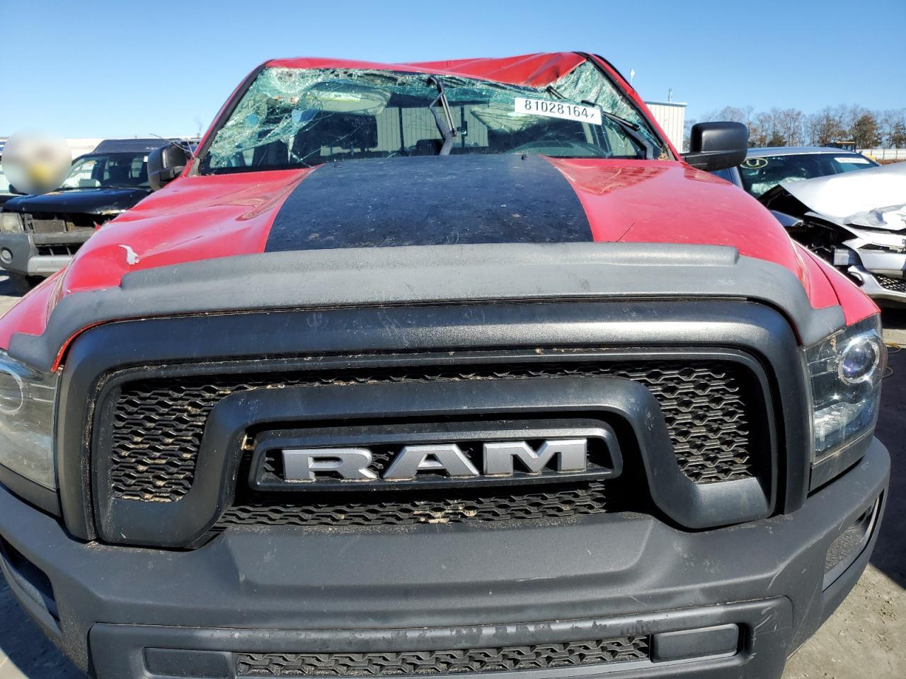 2019 RAM 1500 VIN 1C6RR7LT1KS714911 Copart auction photo, top/roof damage thumbnail 5