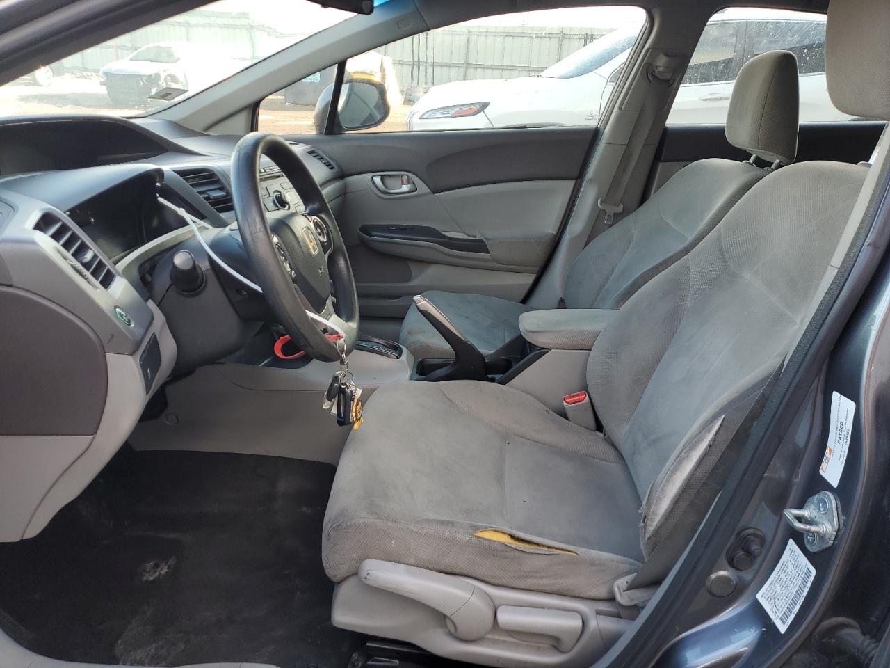 2012 Honda Civic VIN 2HGFB2F56CH302574 Copart auction photo, rear end / front end damage thumbnail 7
