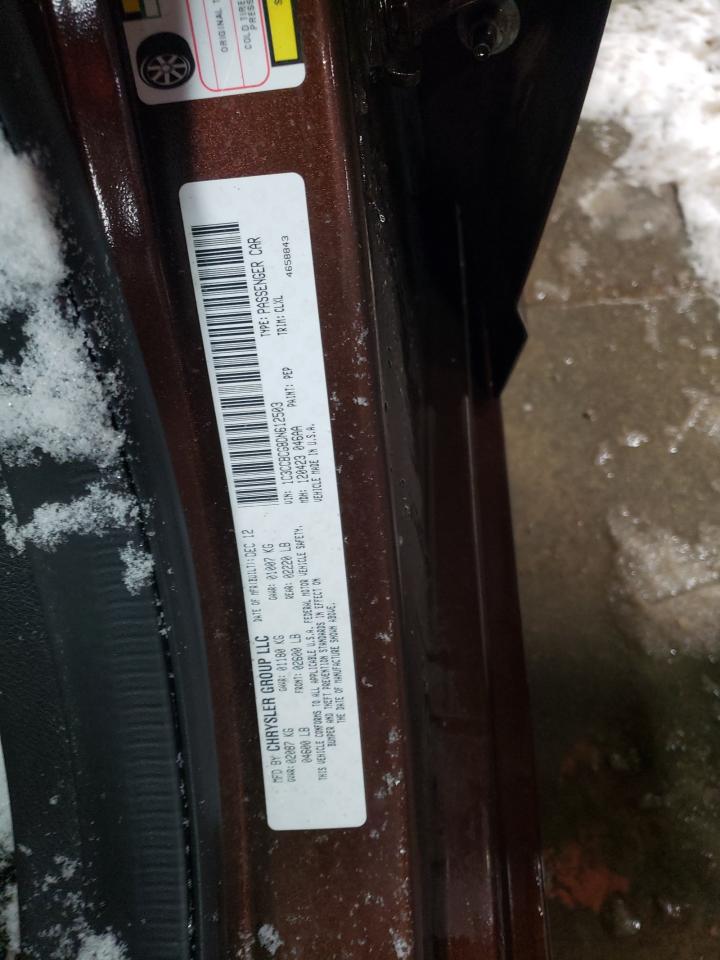 2013 Chrysler 200 VIN 1C3CCBCG8DN612503 Copart auction photo, front end damage thumbnail 12