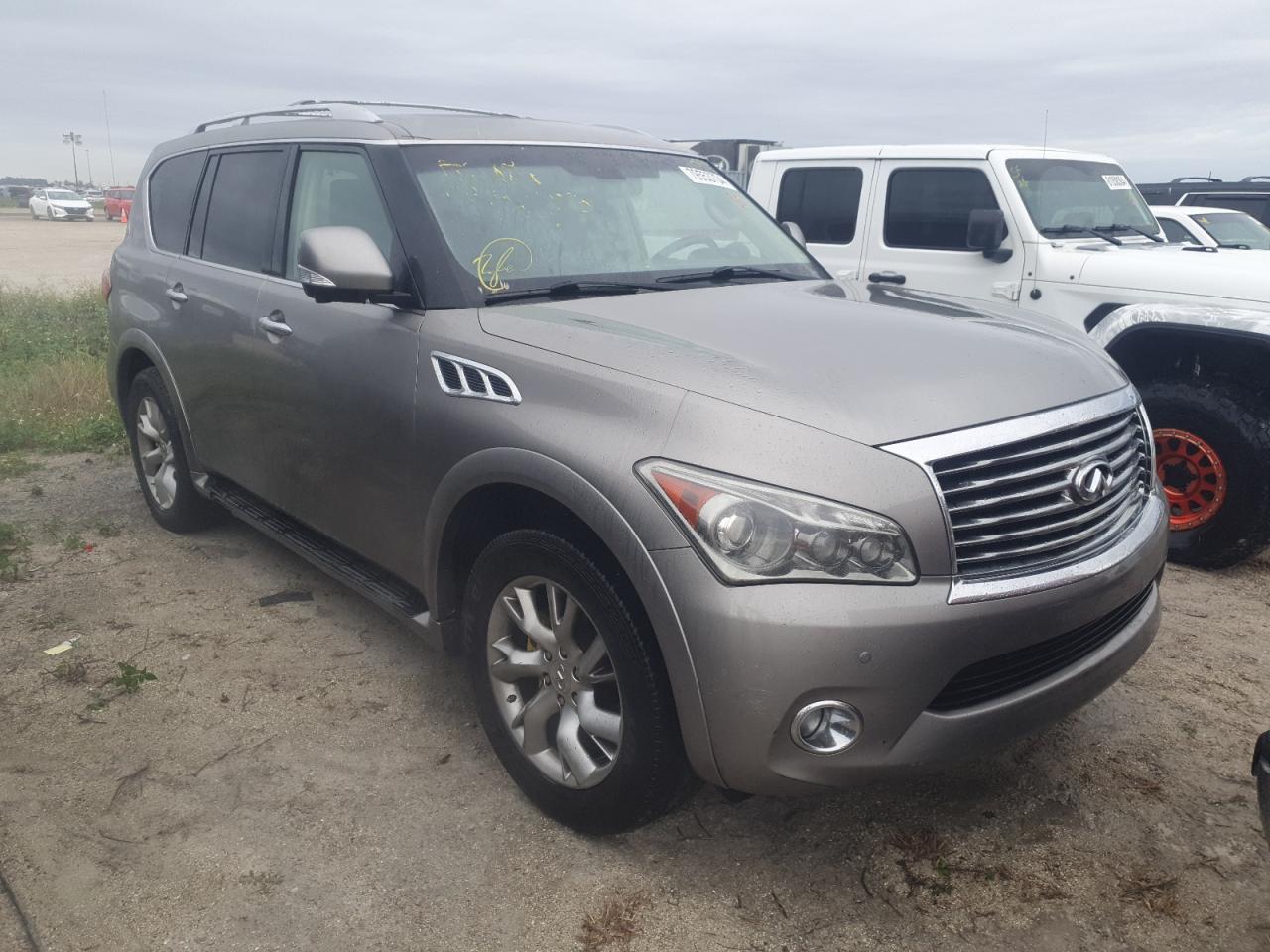 2012 Infiniti QX56 VIN JN8AZ2NF5C9516183 Copart auction photo, water/flood / top/roof damage thumbnail 4