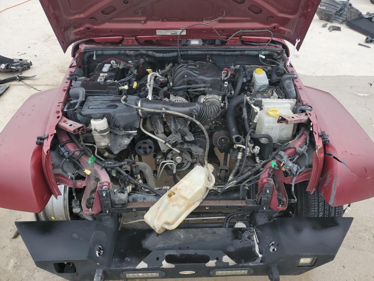 2013 Jeep Wrangler VIN 1C4AJWAG5DL509747 Copart auction photo, front end / rear end damage thumbnail 12