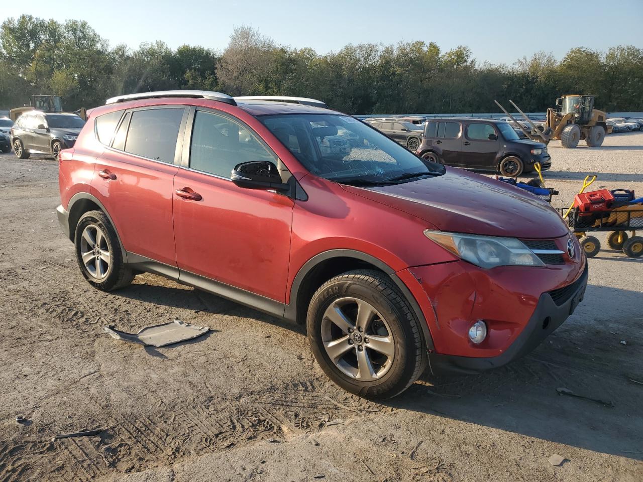 2015 Toyota RAV 4 VIN JTMRFREV3FD097517 Copart auction photo, hail / minor dent/scratches damage thumbnail 4