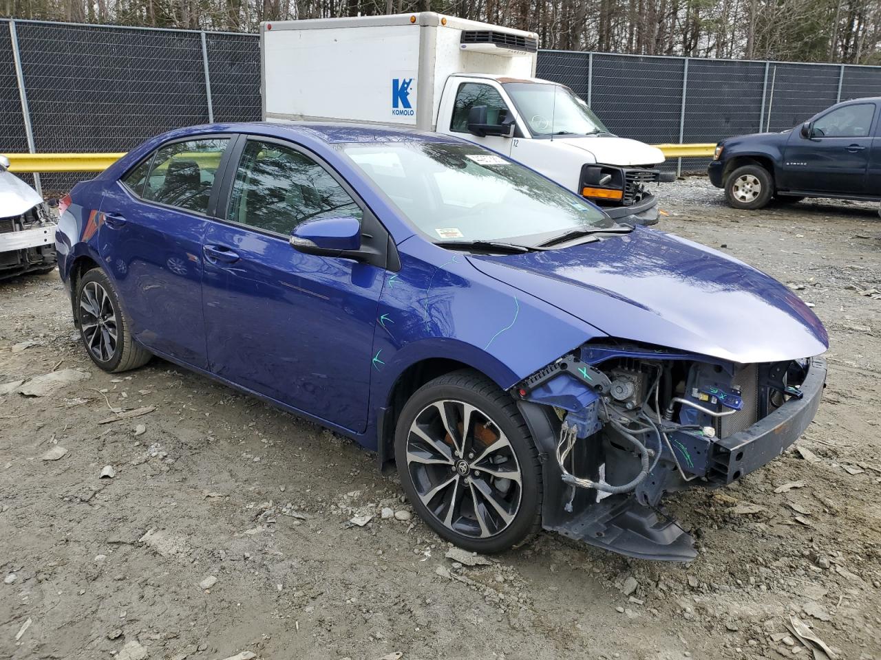 2017 Toyota Corolla VIN 2T1BURHE6HC803513 Copart auction photo, front end / undercarriage damage thumbnail 4