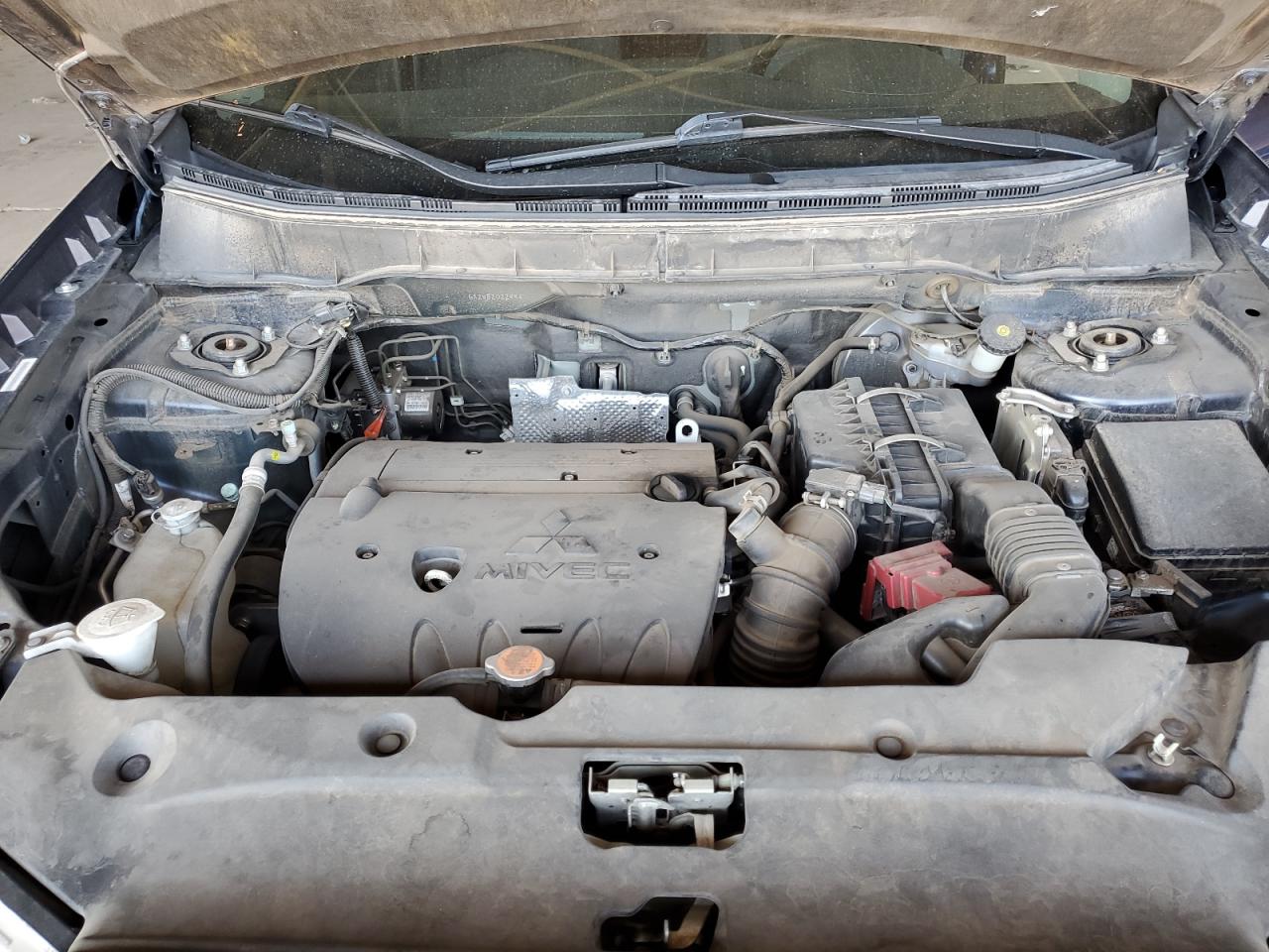 2011 Mitsubishi Outlander VIN JA4AP4AU1BZ022994 Copart auction photo, front end / side damage thumbnail 11